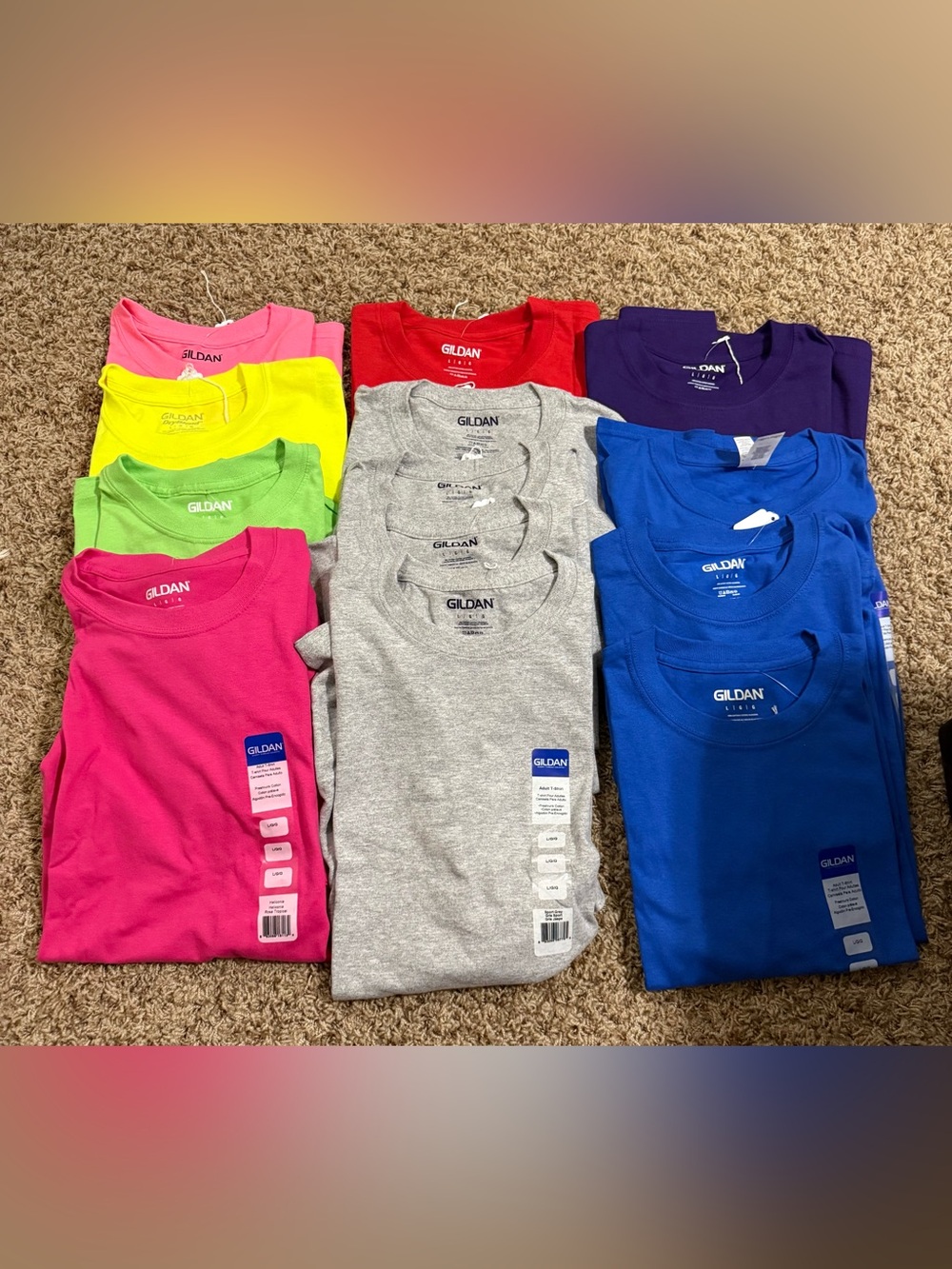 13 Gildan Unisex Short Sleeve Tees Size L